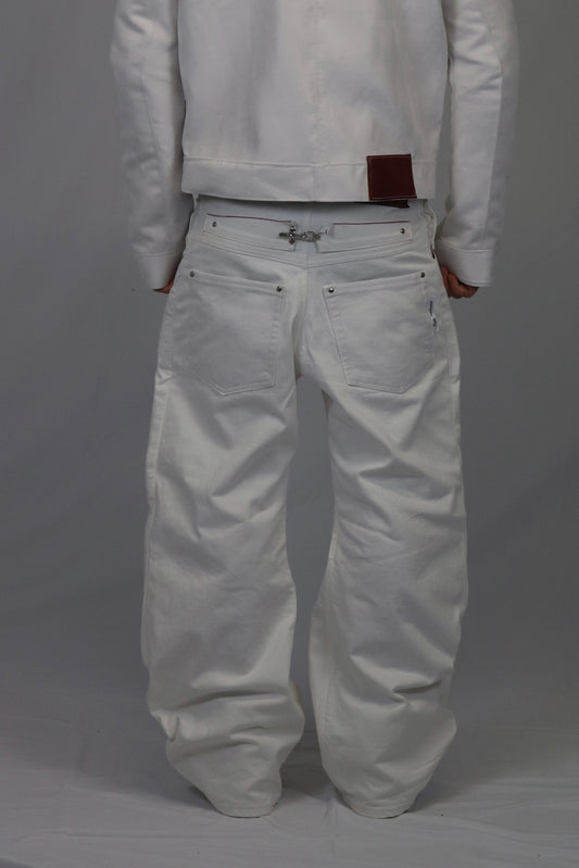White Clasp Denim